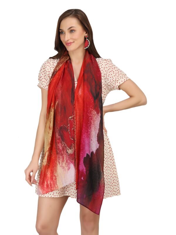 Digitale Print Stola van Fijne Wol – Fairtrade & Duurzaam 7