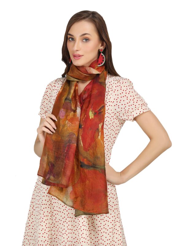 Digitale Print Stola van Fijne Wol – Fairtrade & Duurzaam 12