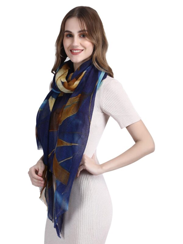 Digitale Print Stola van Fijne Wol – Fairtrade & Duurzaam 6