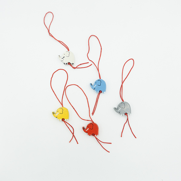 Handgemaakte olifantjes gelukhangers, Fair Trade uit Sri Lanka