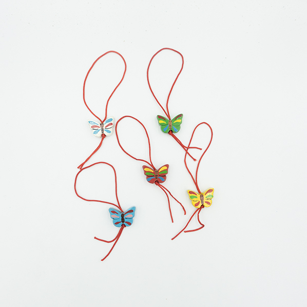 Handgemaakte vlinders gelukhangers, Fair Trade uit Sri Lanka